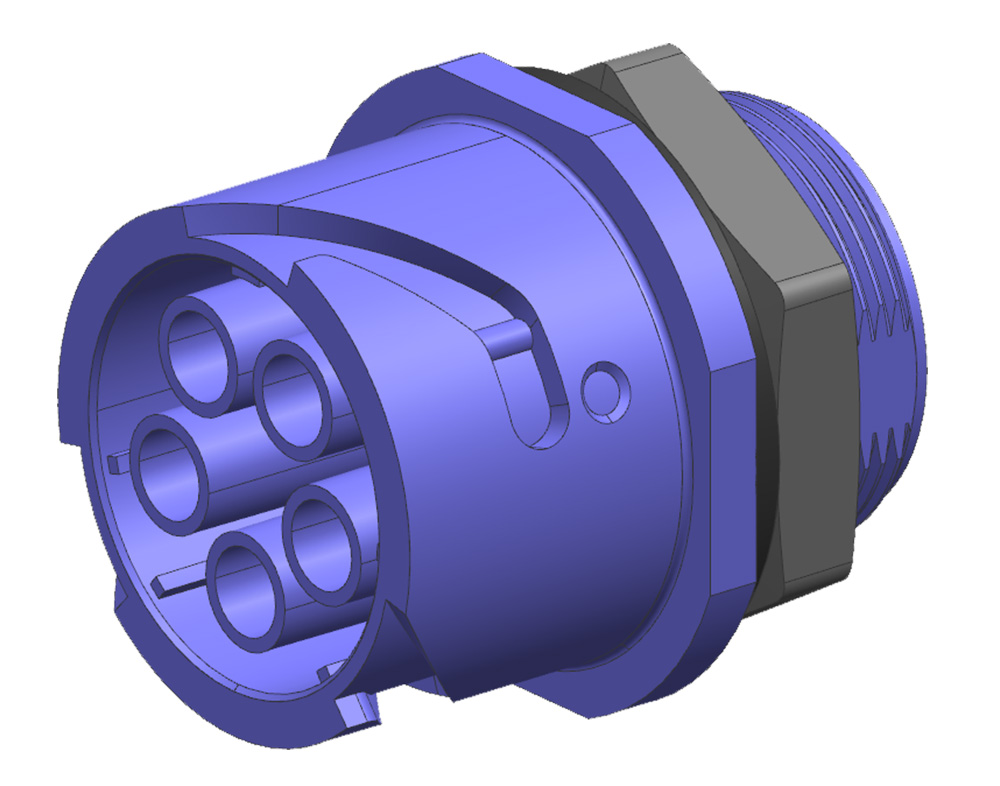 AC three core connector